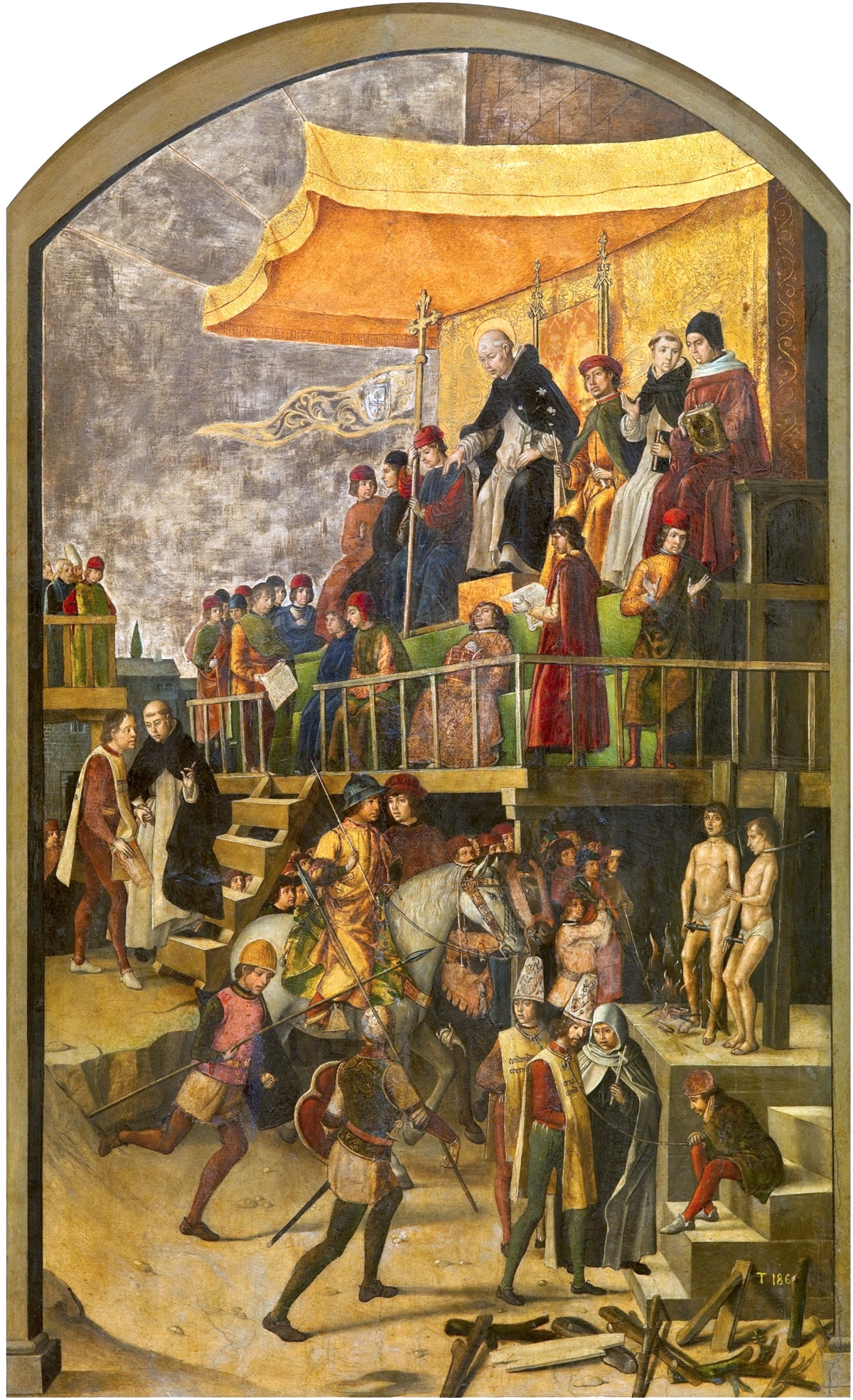 saint dominic presiding over an auto-de-fe